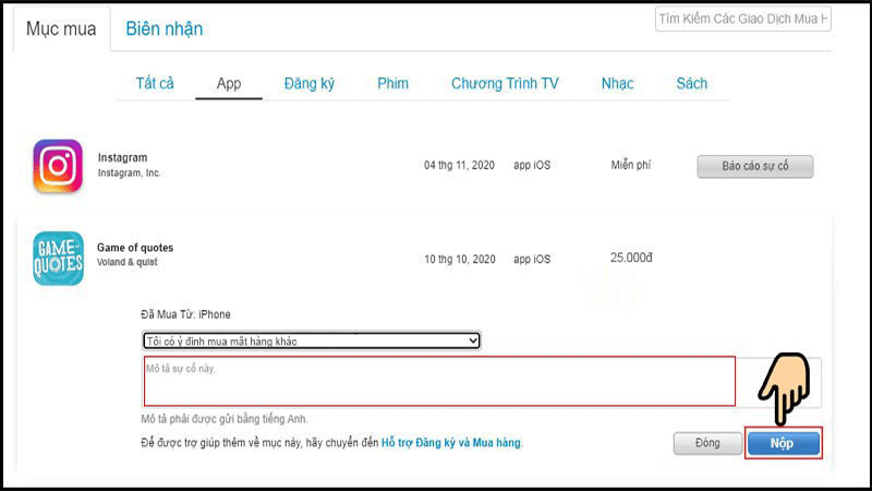 Cách lấy lại tiền trên App Store 4