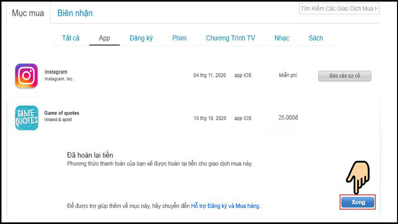Cách lấy lại tiền trên App Store 5