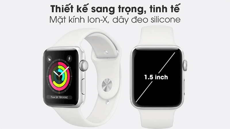 Apple Watch Series 3 38mm thiết kế đẹp