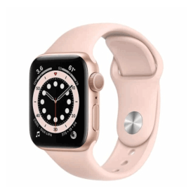 Apple Watch Series 5 42mm viền nhôm dây cao su Màu Vàng Hồng