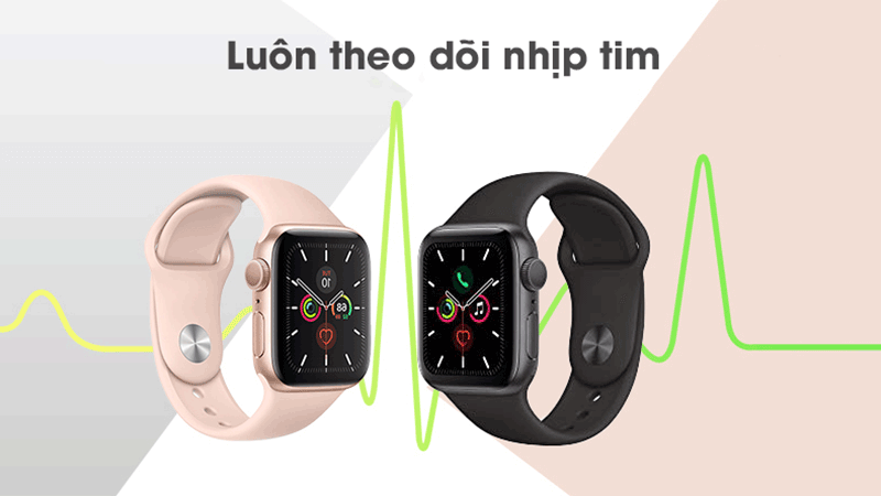 Apple Watch Series 5 44mm theo dõi sức khỏe