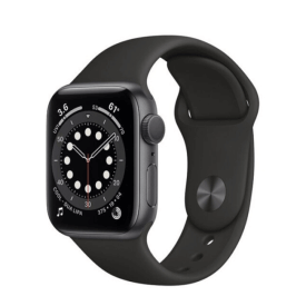 Apple Watch Series 6 40mm Viền Nhôm Dây Cao su màu Đen