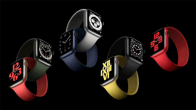 Apple Watch Series 6 40mm Viền Nhôm Dây Cao su Các màu