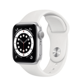 Apple Watch Series 6 40mm Viền Nhôm Dây Cao su màu Trắng