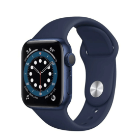 Apple Watch Series 6 40mm Viền Nhôm Dây Cao su màu Xanh