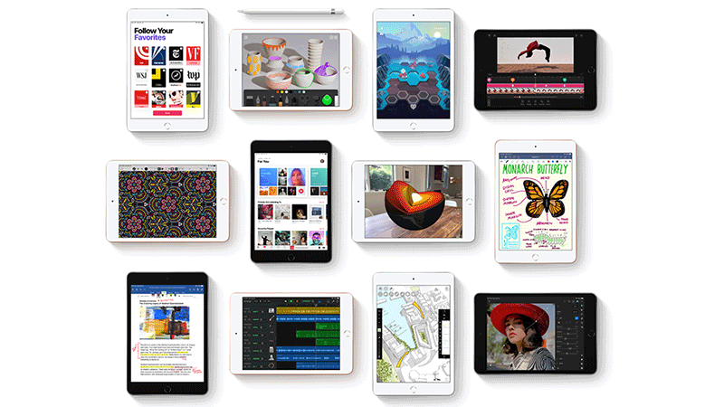 iPad Mini 5 nhiều màu sắc