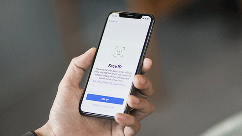 iPhone X với bảo mật Face iD