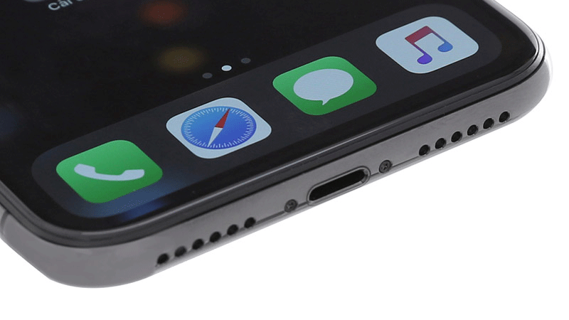 iPhone X cổng kết nối, thiết kế bo tròn